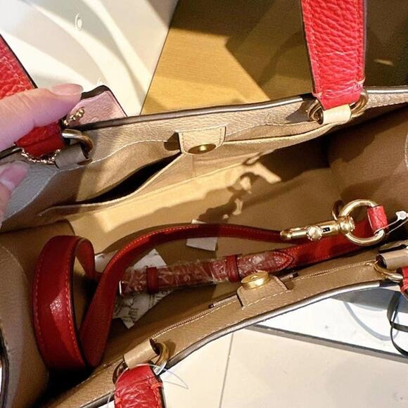 Coach CE645 Lunar New Year Dempsey Carryall With Rabbit And Carriage Gold/Light - Picture 5 of 6